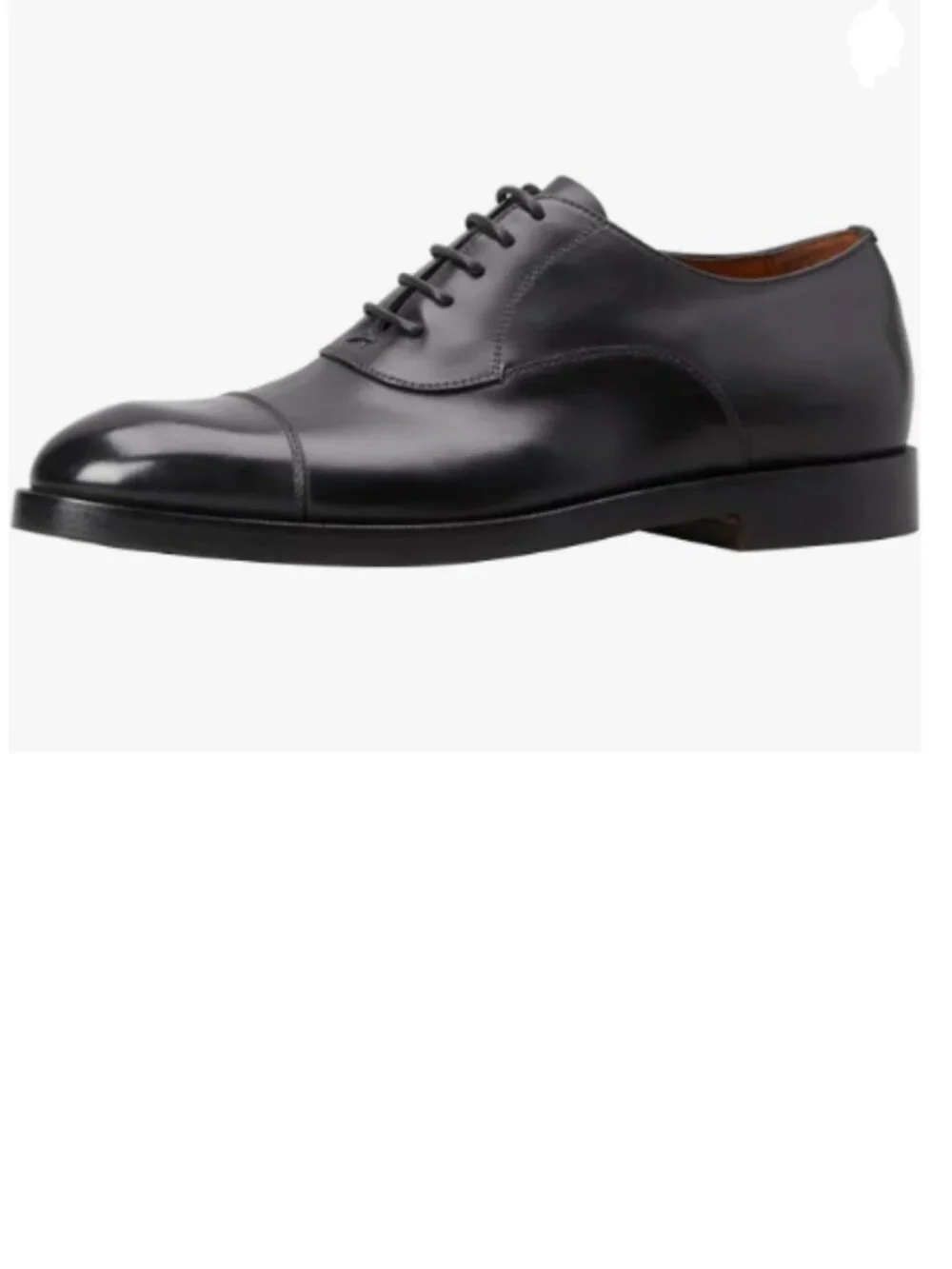 FSJ Black Men's Classic Lace-Up Oxford Shoes Handmade Burnished Dress Shoes